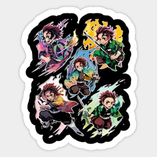 Demon Slayer Gripping Grappling Sticker